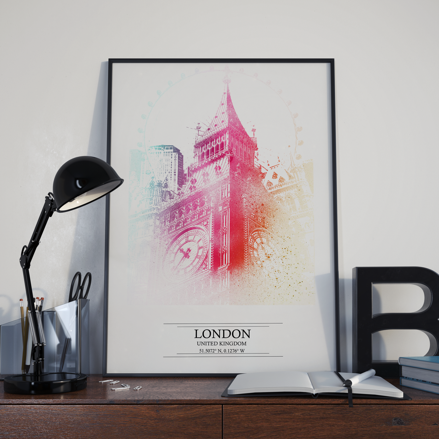 London Abstract Cityscape Print
